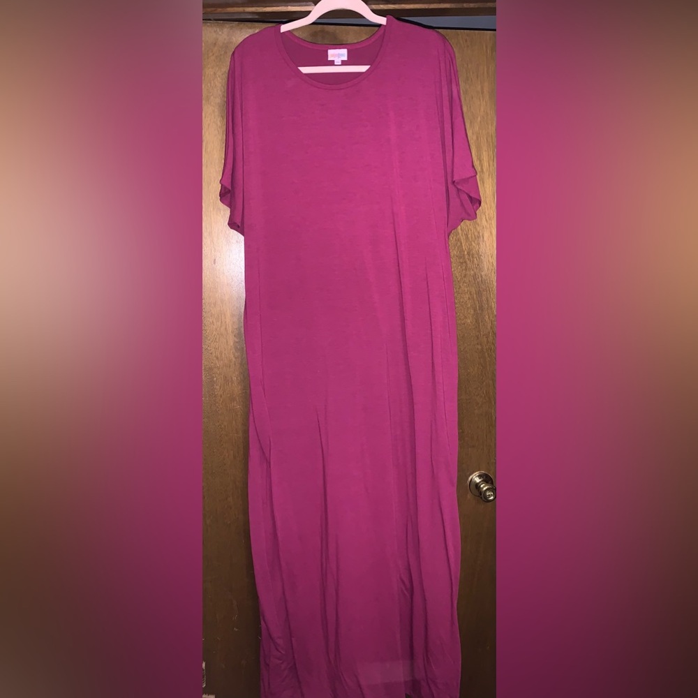 Fuchsia Lularoe Maxi Dress